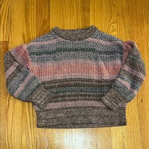 Girls multi-color sweater, size S